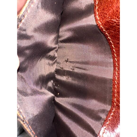 Patricia Nash Leather Marene Floret Twist Lock Wallet in British Tan B000604 - Picture 7 of 8